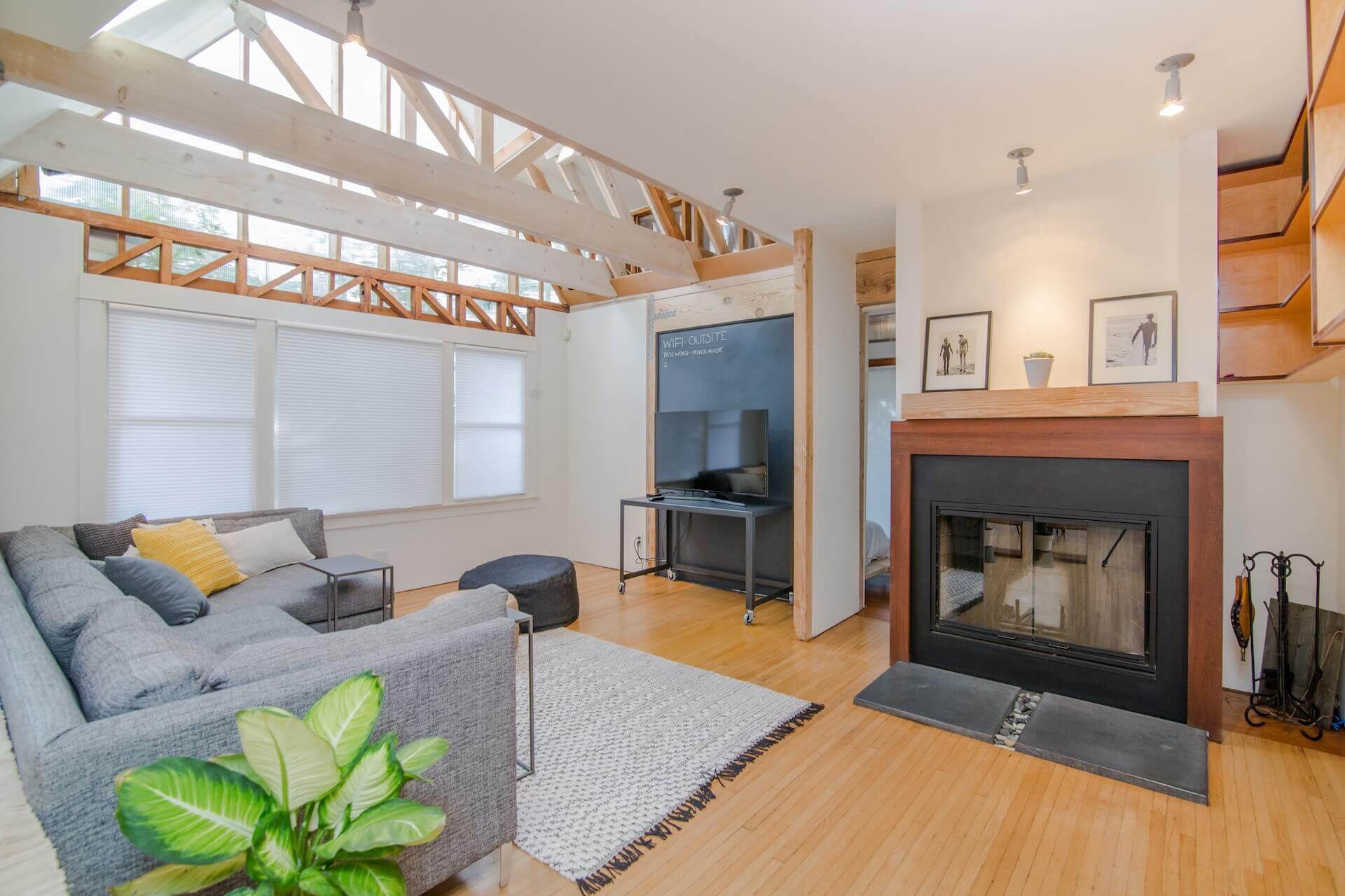 High-quality completed building interior